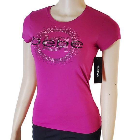 Short élastique Logo Bebe - Taille M, Noir, Neuf Avec étiquettes (NWT)
